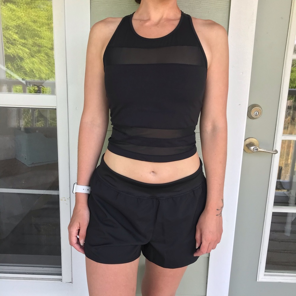 Fabletics Mesh Cropped Tank